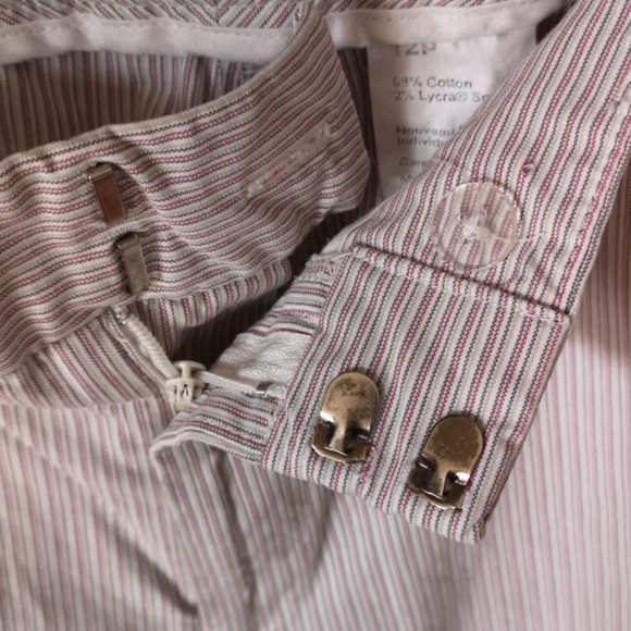 Dockers Pink & White Pinstriped Capris - Picture 5 of 10
